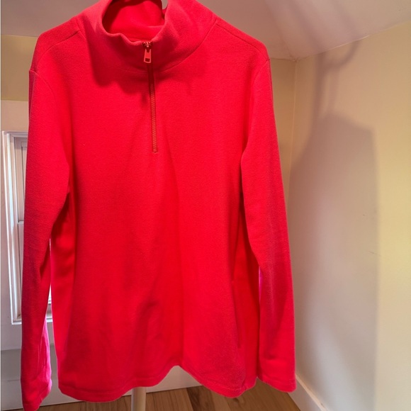 Lot of 2 Dudley Steven’s Women's half zips, size XL 
Pink and Cream Sweater Set - Picture 2 of 4